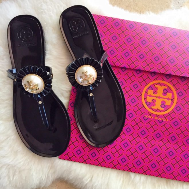 tory burch pearl sandals - The Double Take Girls