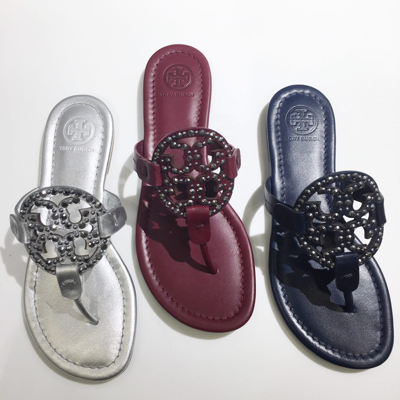 tory burch embellished millers - The Double Take Girls