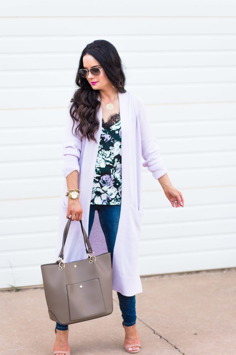 Sale Cardigans + Floral Camis | Lilac & Burgandy Sister Style - The ...