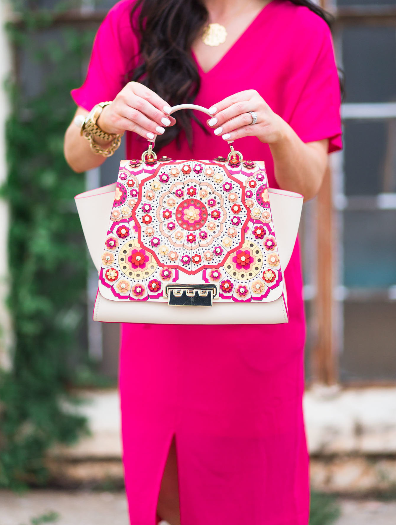 ZAC Zac Posen Handbags Rose Eartha Iconic Backpack ($159) ❤ liked
