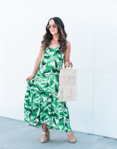 Summer Trend Maxi Dresses | Palm Print & Pink Floral - The Double Take ...