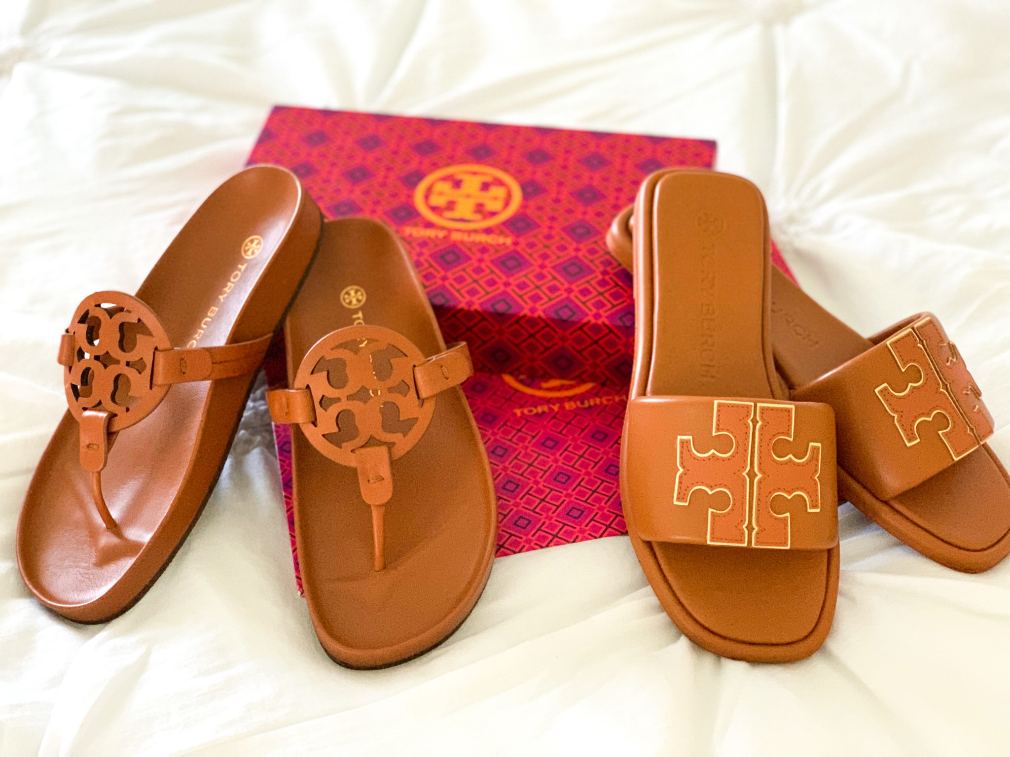 New Tory Burch Miller Cloud Sandals Review The Double Take Girls