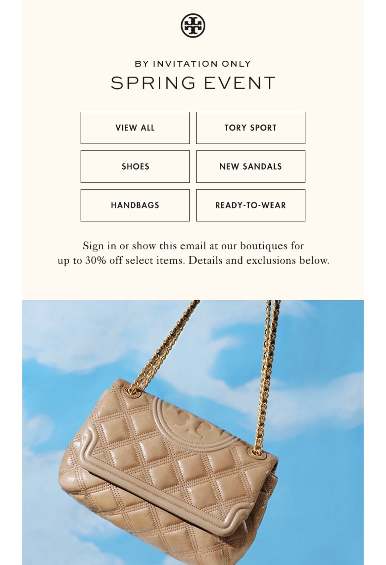 TORY BURCH SPRING SALE EVENT - LIFE WITH JAZZ