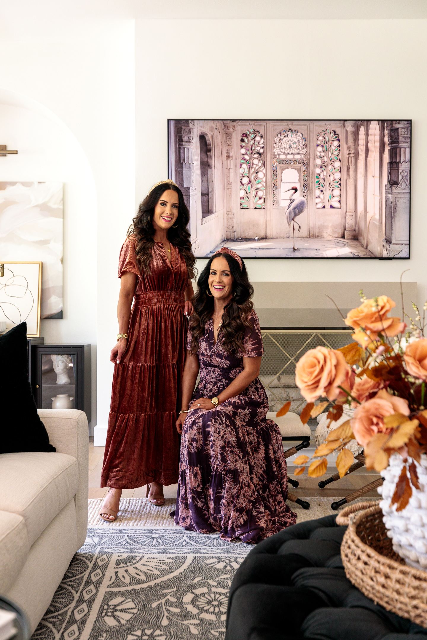 Lindsay's Chic Black & White Living Room Reveal - The Double Take Girls